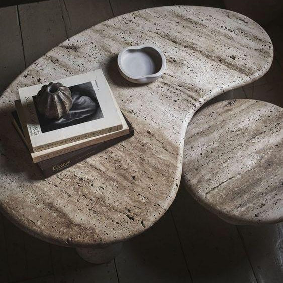 LOVE TRAVERTINE COFFEE TABLE
